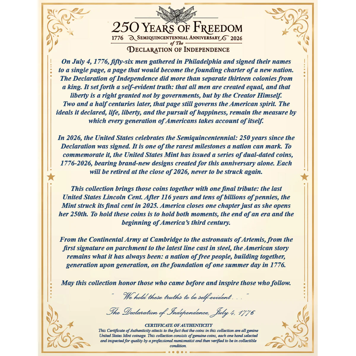 250th Anniversary Collectable Coin Set - Image 3