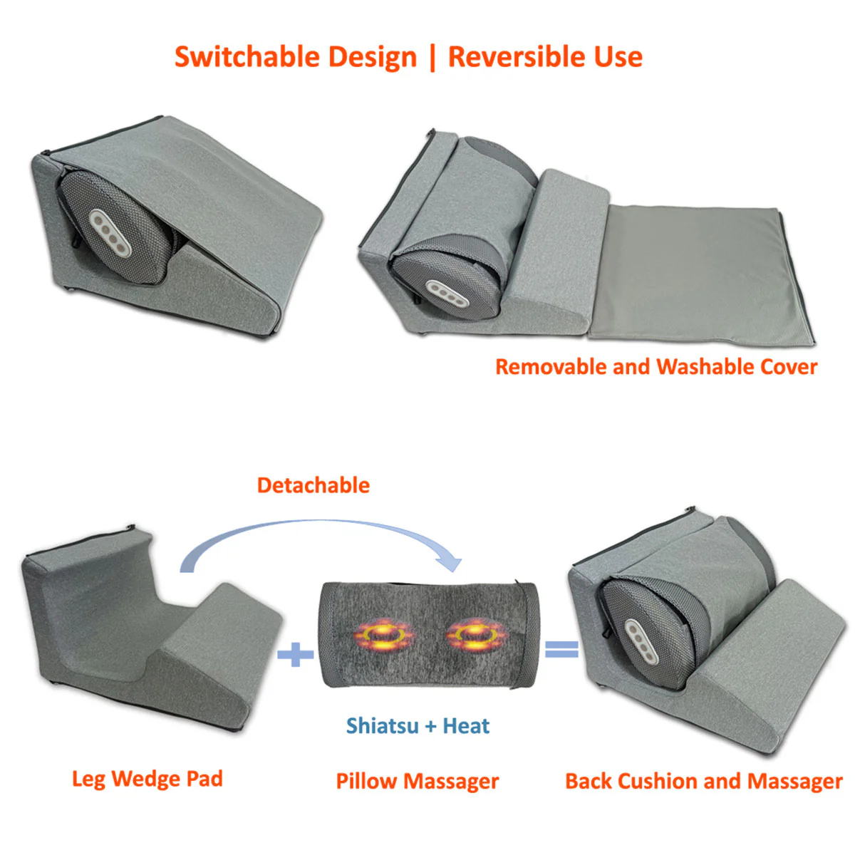 3-in-1 Massage Cushion with Heat - Image 4