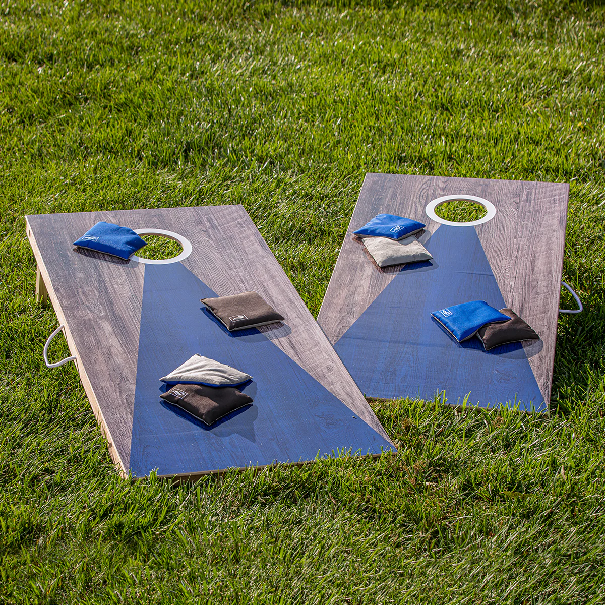 LED Wood Cornhole Set
