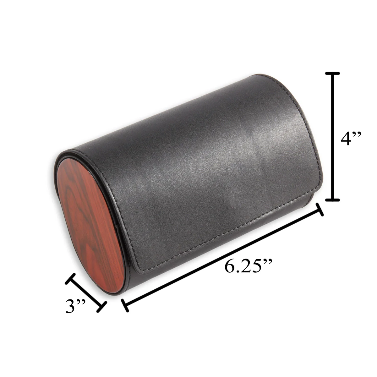 Two Watch Leather Travel Case - Image 6